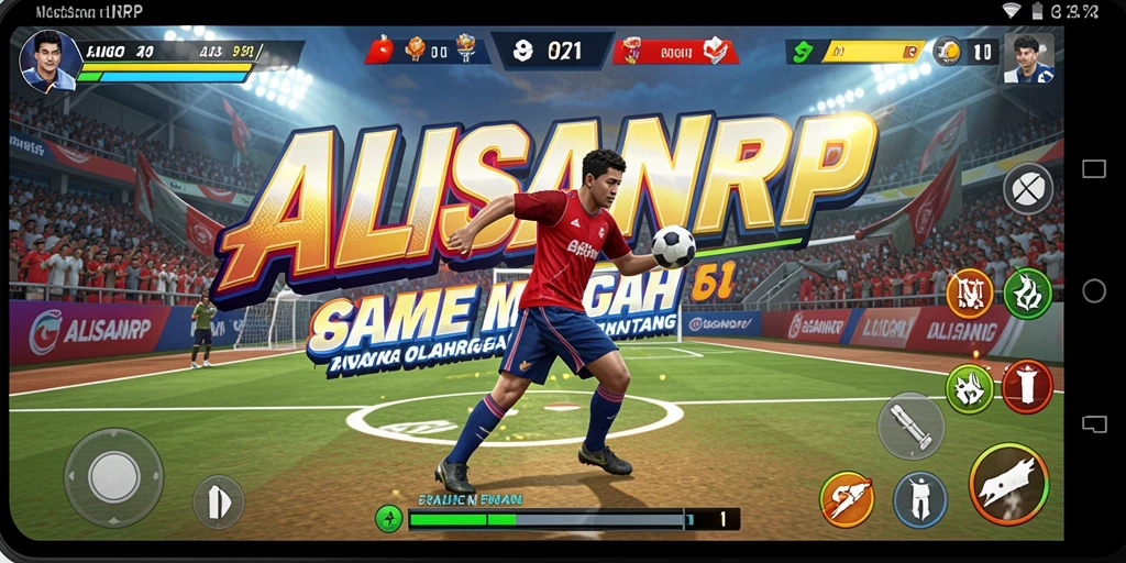 Tampilan gameplay ALISANRP dengan aksi olahraga yang mendebarkan.