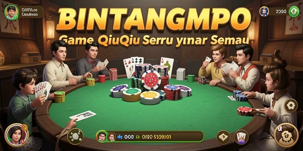 Screenshot gameplay BINTANGMPO yang menunjukkan aksi seru bermain QiuQiu.