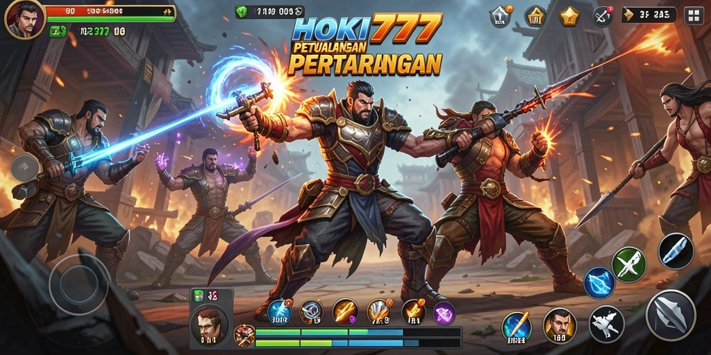 Gameplay HOKI777 yang seru dan menegangkan saat pertarungan berlangsung.