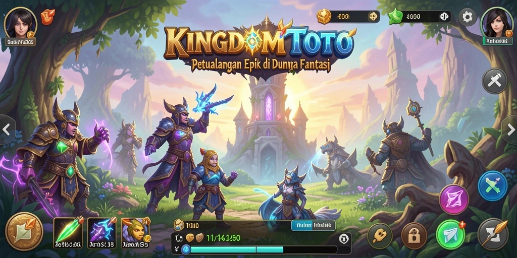Tampilan mendebarkan dari pertarungan epik di KINGDOMTOTO.