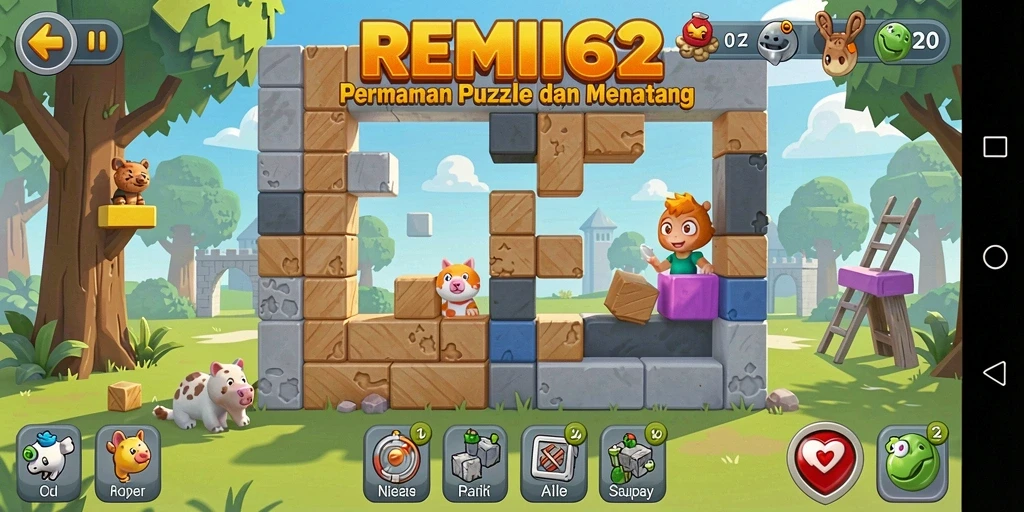 Tampilan gameplay seru dan menarik dari REMI62.