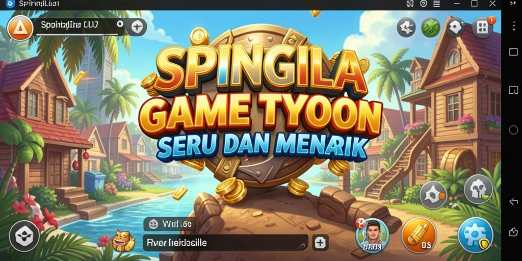Gamplay SPINGILA menunjukkan strategi pengelolaan bisnis yang mendalam.