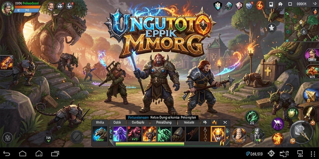 Tampilan gameplay menarik dari UNGUTOTO dengan pertarungan seru.